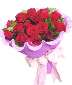 12 adet kırmızı gülden görsel buket  Elazığ online çiçekçi , çiçek siparişi 