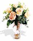  Elazığ çiçek yolla , çiçek gönder , çiçekçi   6 adet sari gül ve cam vazo