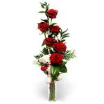  Elazığ çiçek online çiçek siparişi  7 adet kirmizi gül ve pelus oyuncak