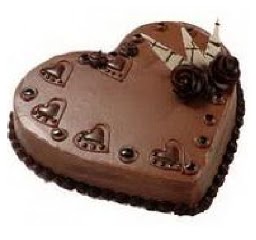 kalpli 8 kişilik çikolatalı yaş pasta